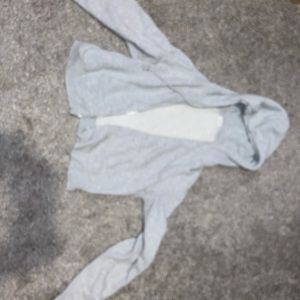 john galt cropped zip up hoodie